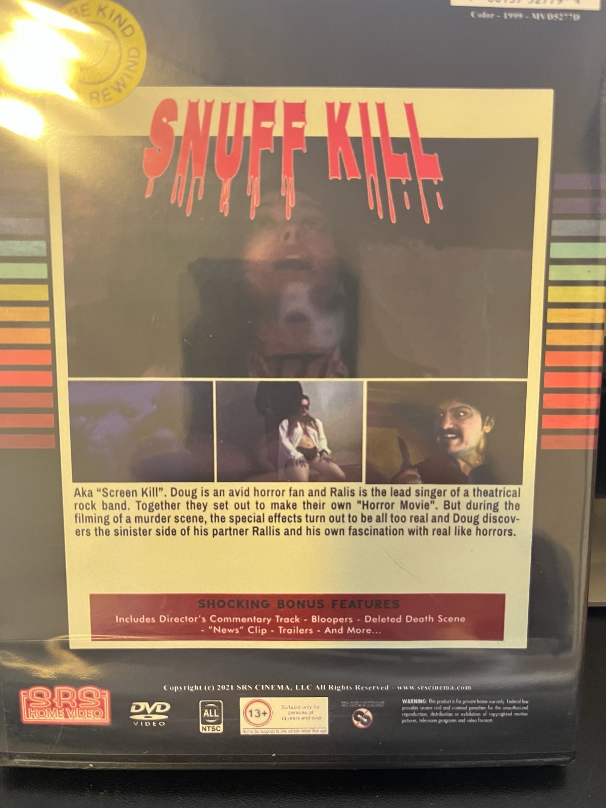 SCREEN KILL – RARE New DVD – SRS Cinema