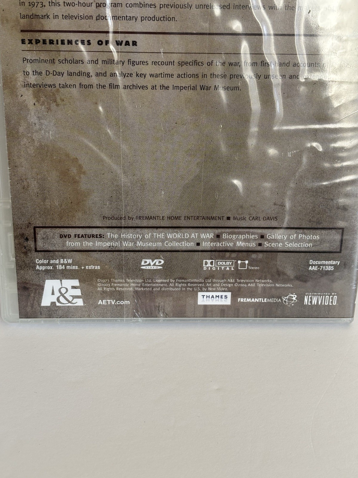 The World at War: Complete Set DVD, 11-Disc Set Brand New Factory Sealed – 1973