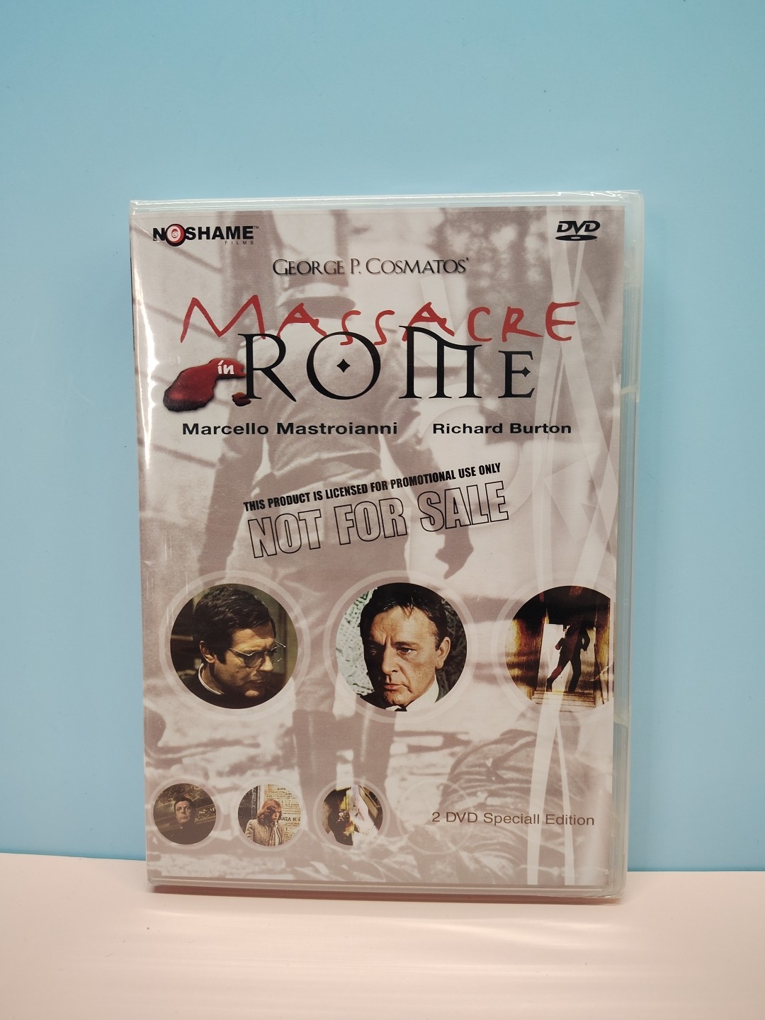Massacre In Rome (DVD) George P. Cosmatos,Burton, Mastroianni. SEALED PROMO