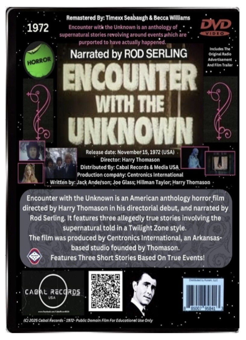 Rod Serling Presents: Encounter with the Unknown (Remaster DVD) +free Streaming