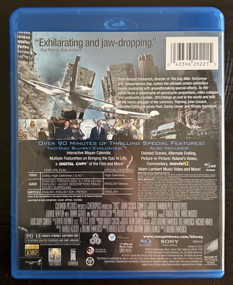 2012 Blu-Ray (2009)