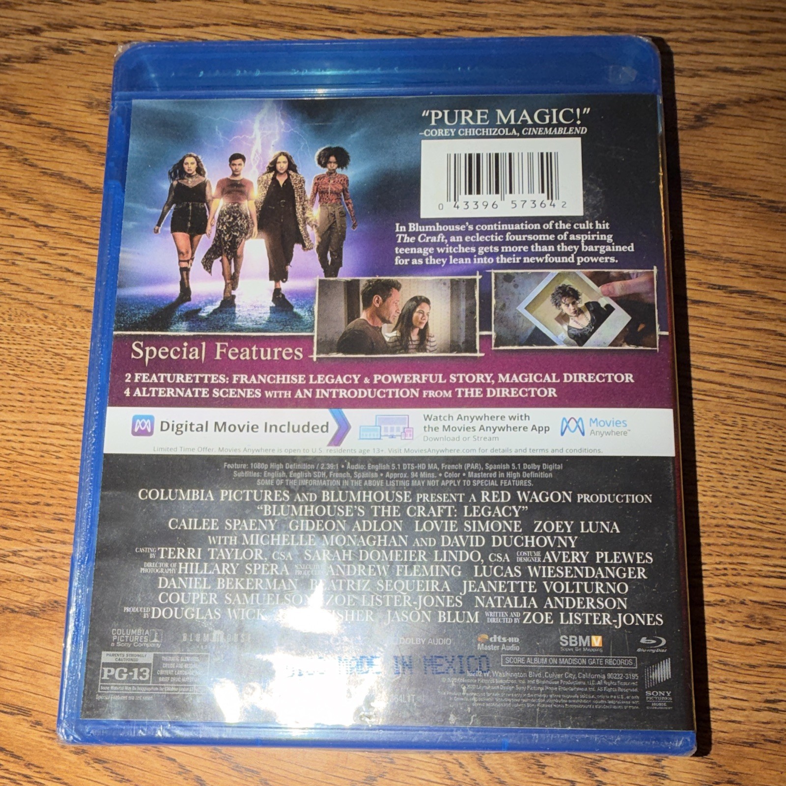 Columbia Pictures The Craft: Legacy Blu-ray PG-13 2020 94 Min (Sealed)