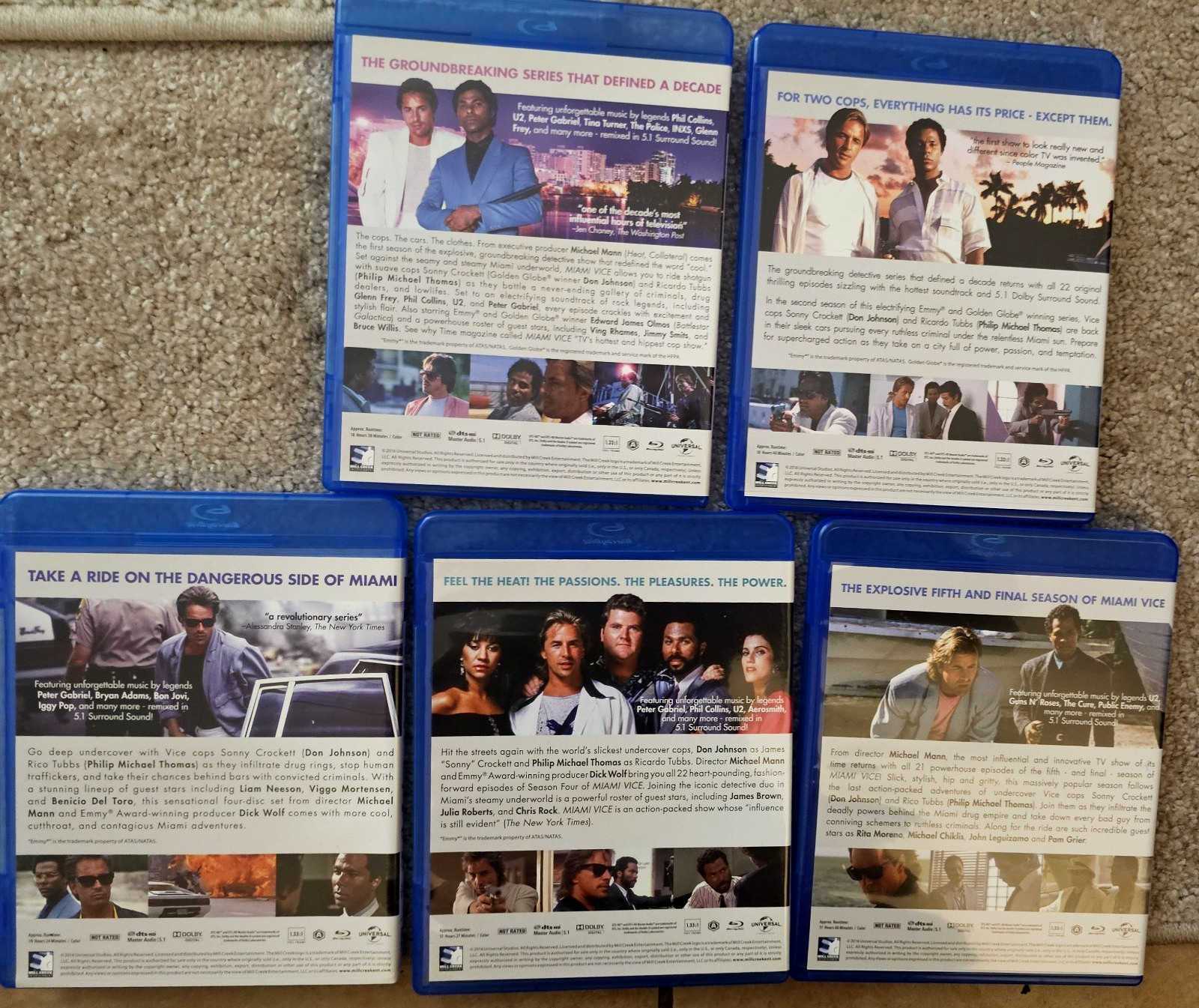 Miami Vice The Complete Series Blu-ray Seasons 1-5 TV Crime Drama