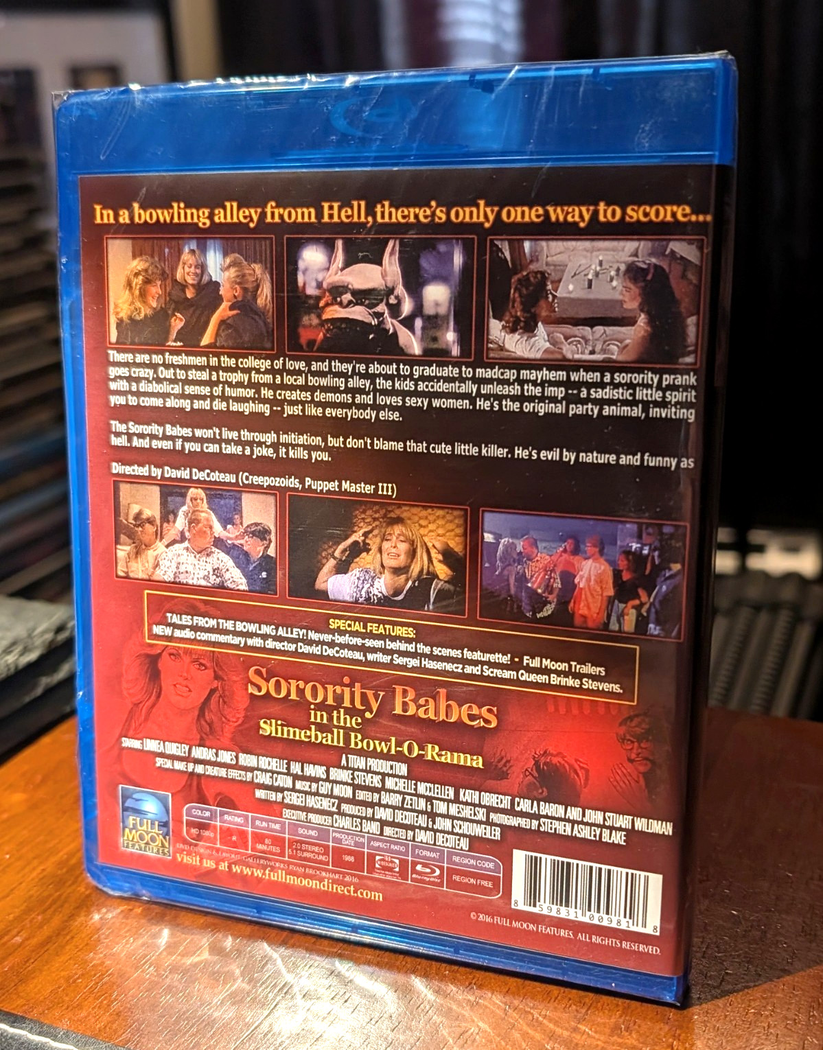 🎳 Sorority Babes In The Slimeball Bowl-O-Rama Full Moon Blu-ray Linnea Quigley!