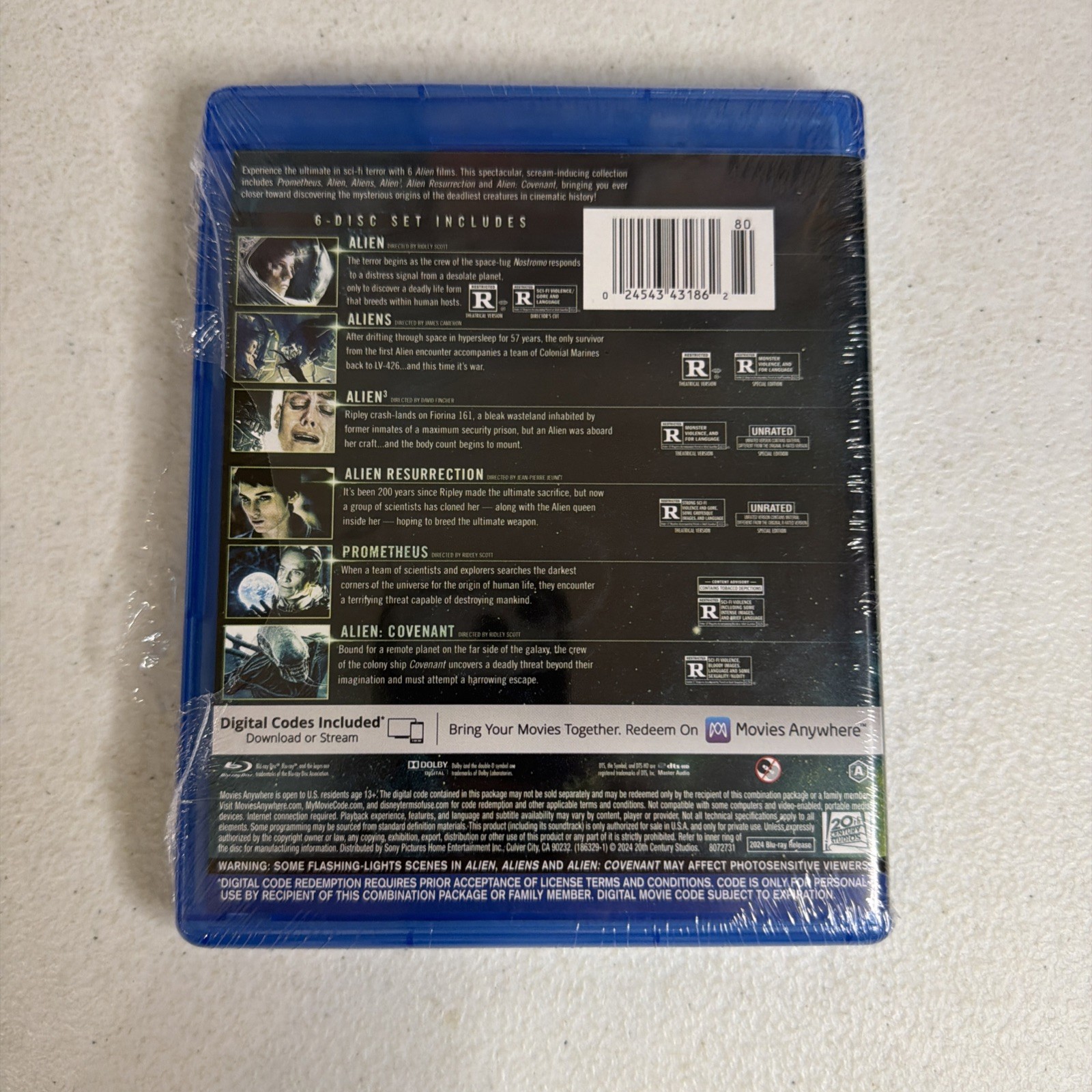 Alien: 6-Film Collection (Blu-ray) NO DIGITAL