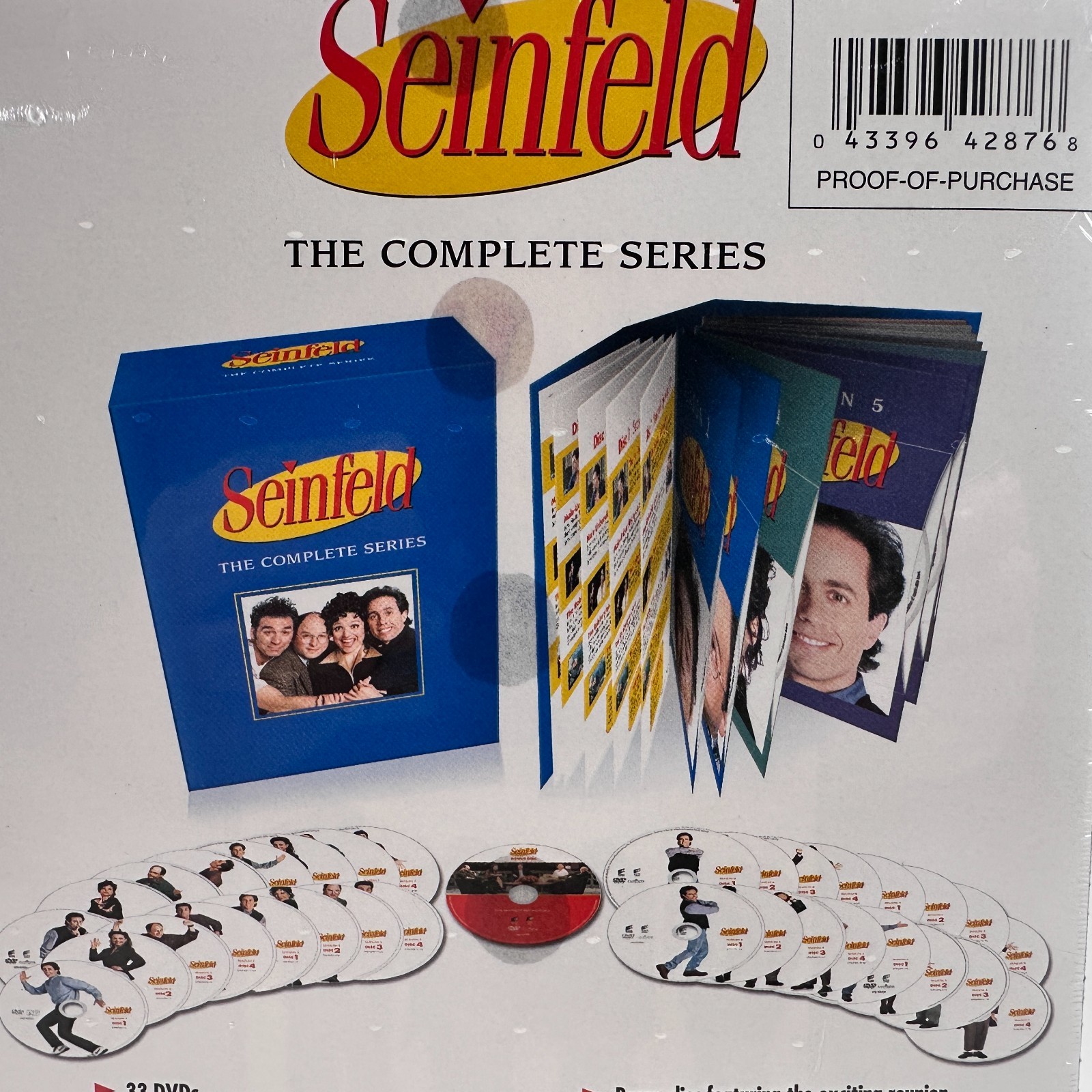 Seinfeld The Complete Series TV Show Box Set NEW SEALED Bonus Features 33 Discs