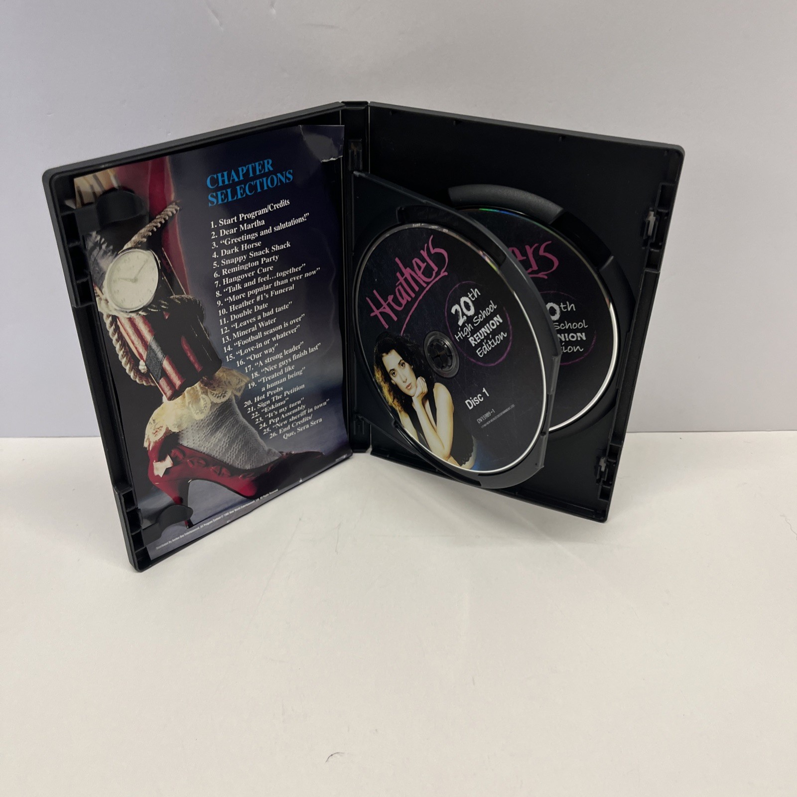 Heathers 20th High School Reunion Edition DVD Winona Ryder Christian Slater