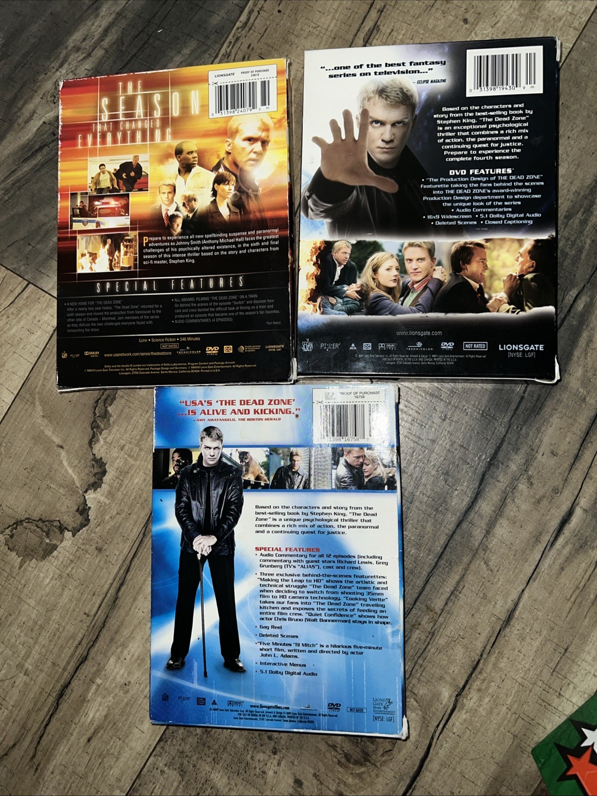 The Dead Zone Complete Series! DVD Seasons 3, 4 & 6 Anthony Michael Hall