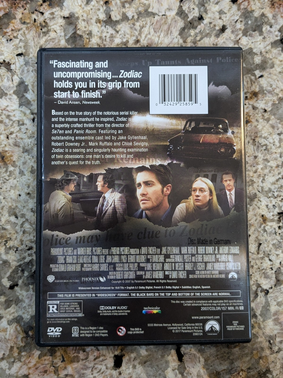 Zodiac DVD