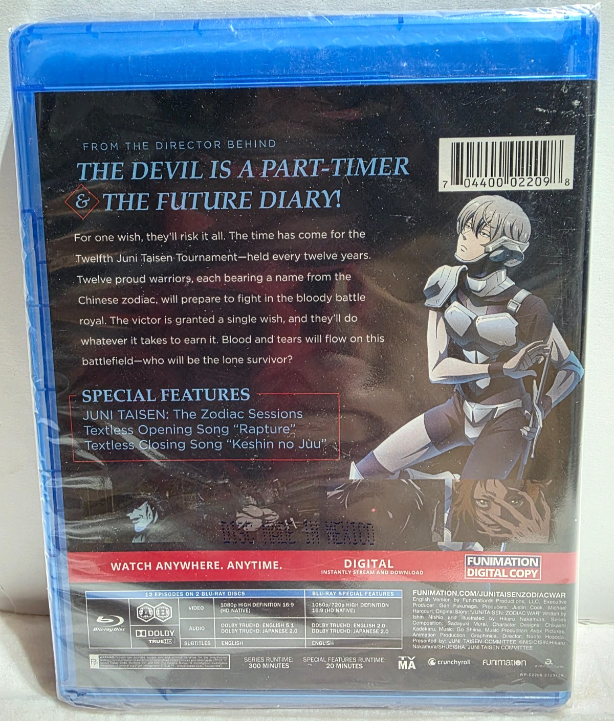 Juni Taisen Zodiac War Blu-Ray Bluray Season One Anime Scifi Sci-Fi Action Drama