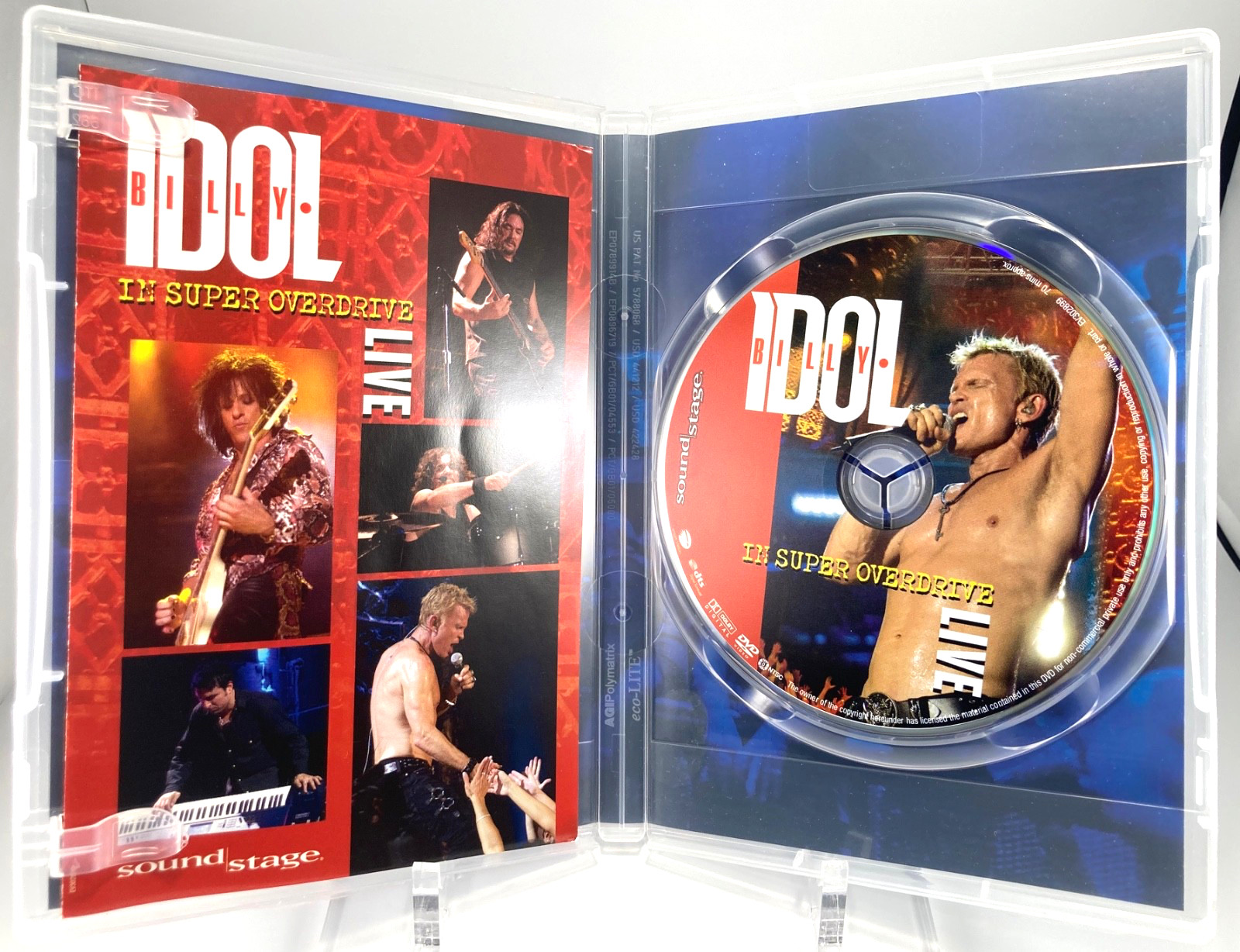 Billy Idol In Super Overdrive Live Concert DVD 2009 80’s Music Rock