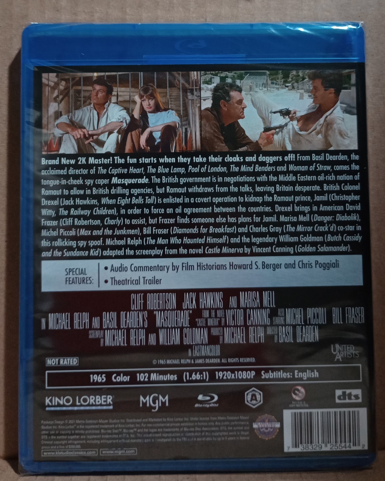NEW – Masquerade Blu-ray 1965 [Kino Lorber] Cliff Robertson