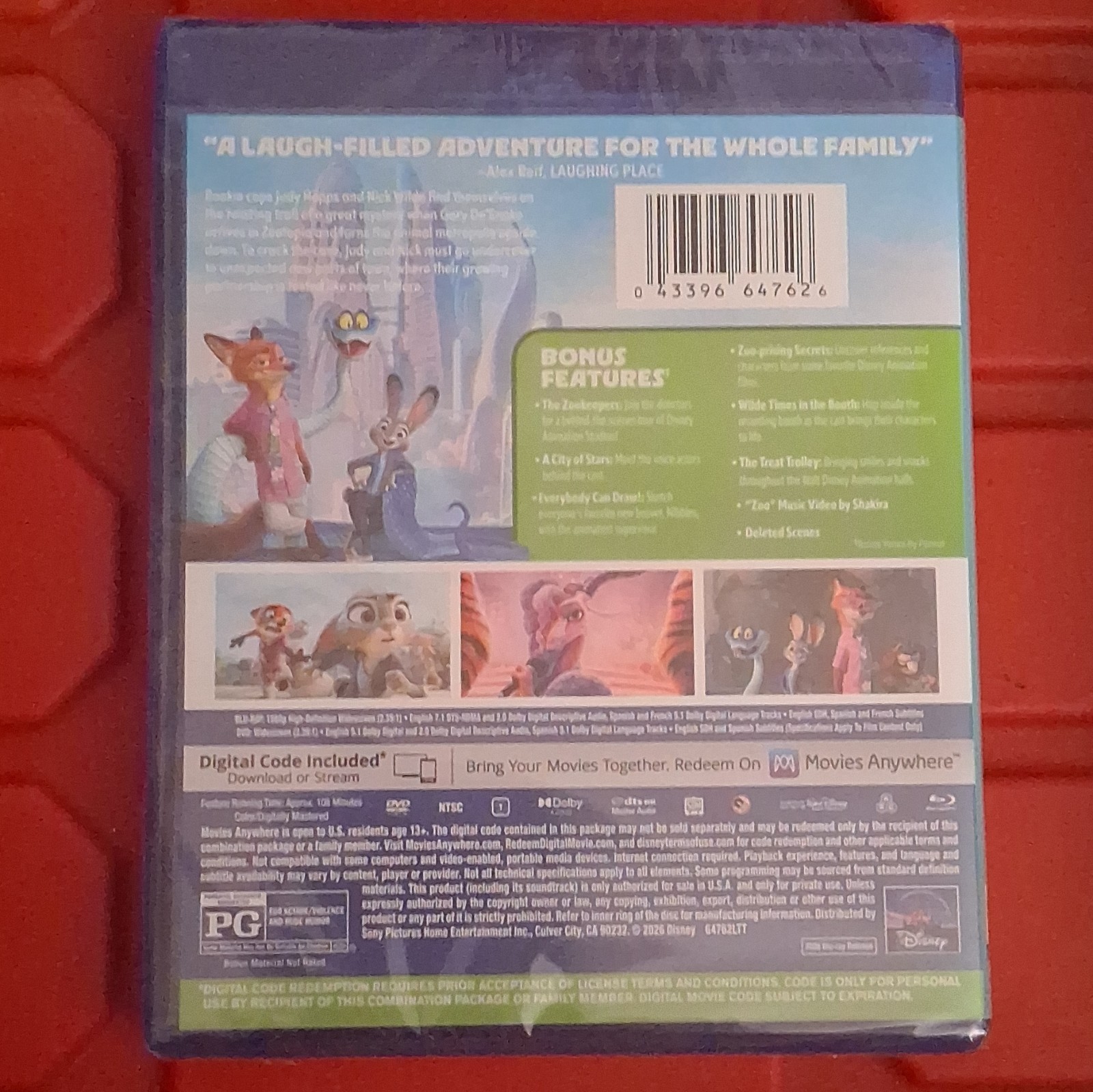 Zootopia 2 Blu-ray + DVD + Digital Code Disney