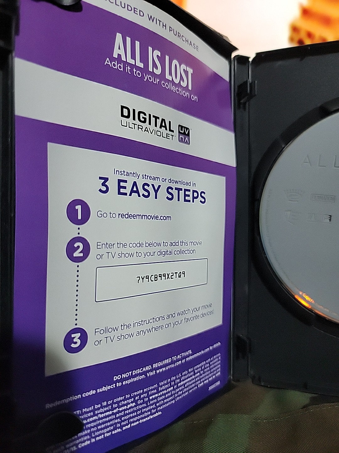 All Is Lost (DVD, 2013)
