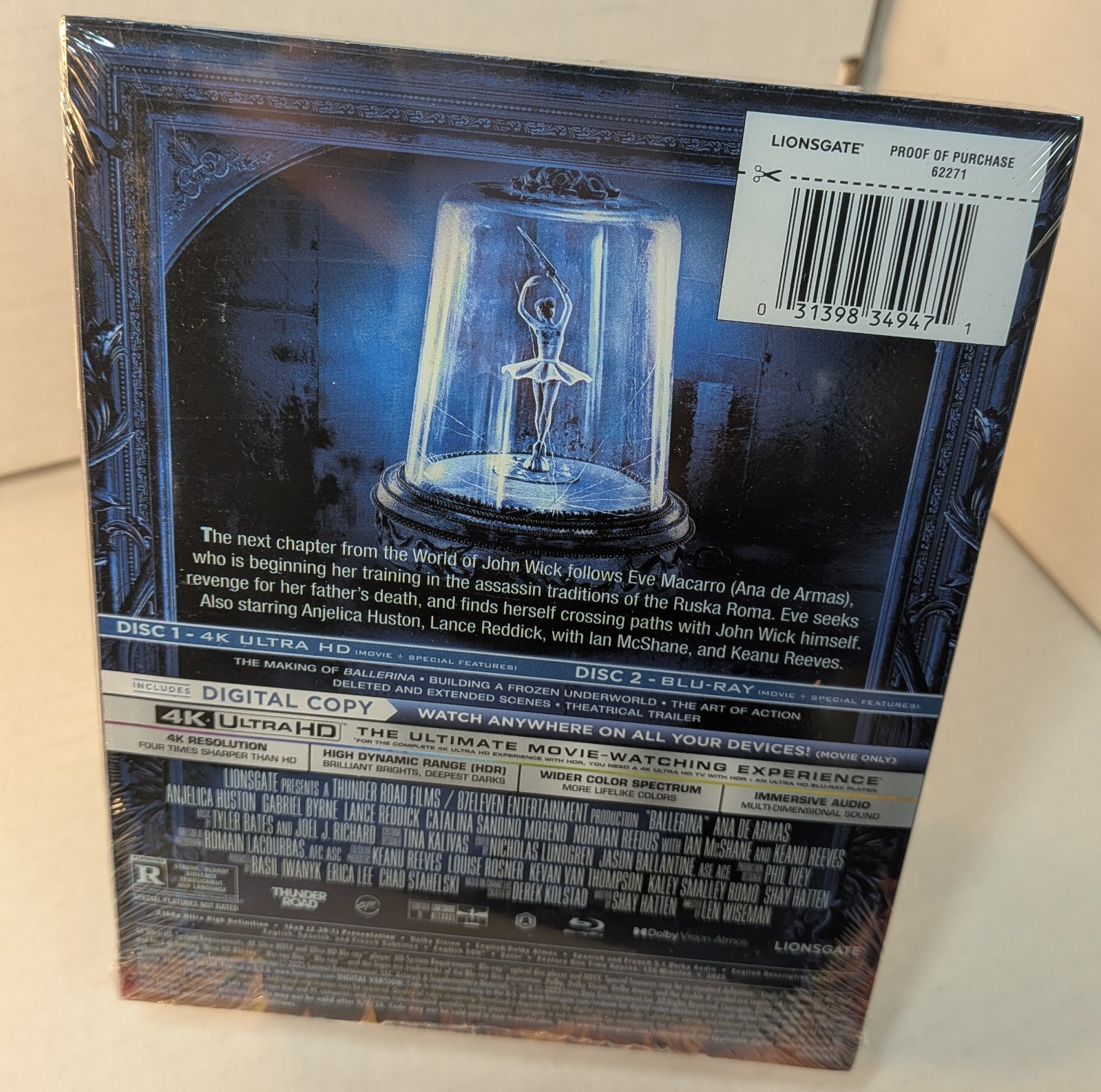 Ballerina Steelbook (4K/Blu-ray) – NEW (Sealed)-Box Shipping with Tracking