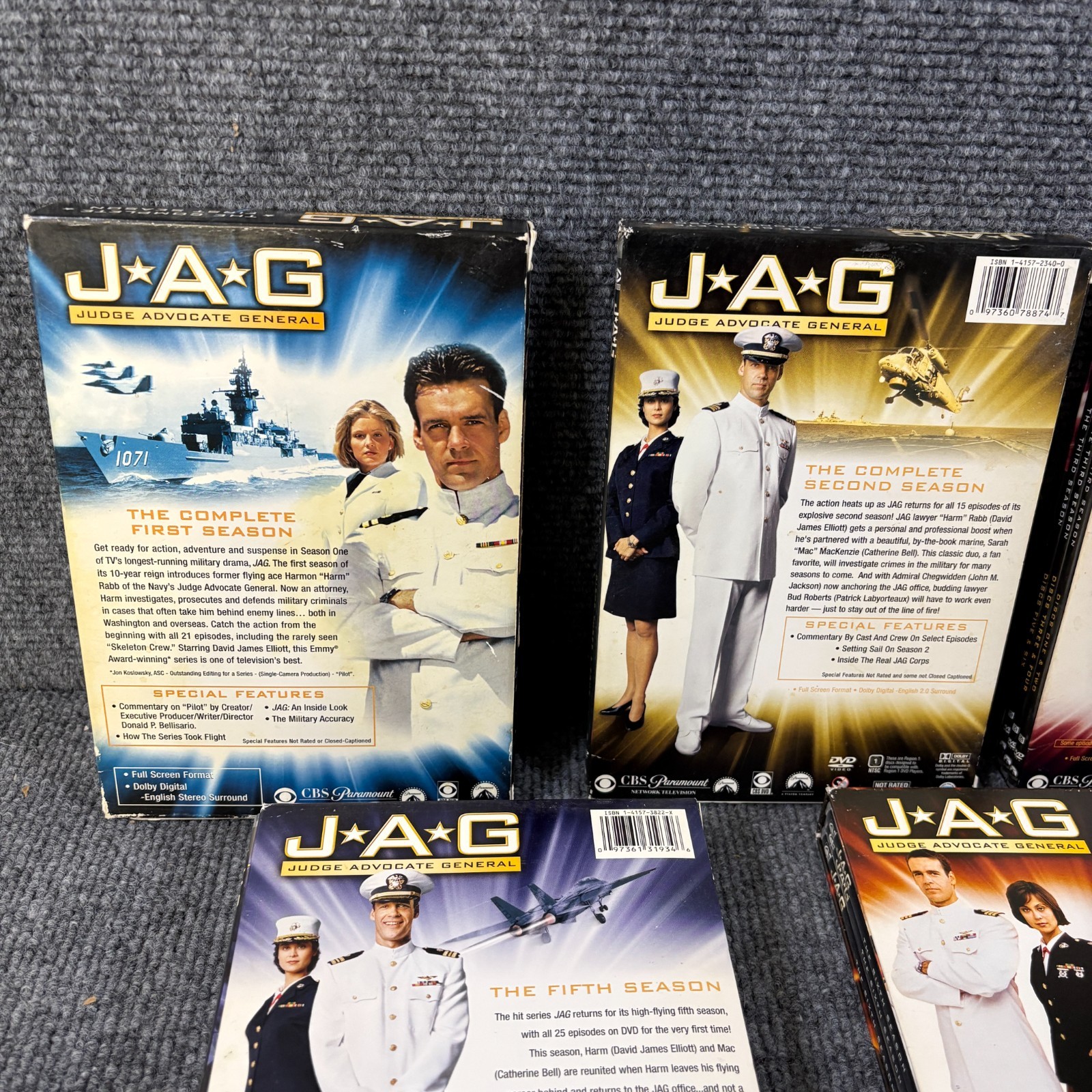 JAG:Complete Series Seasons 1-10 Set DVD Box Lot J.A.G. Judge Advocate General