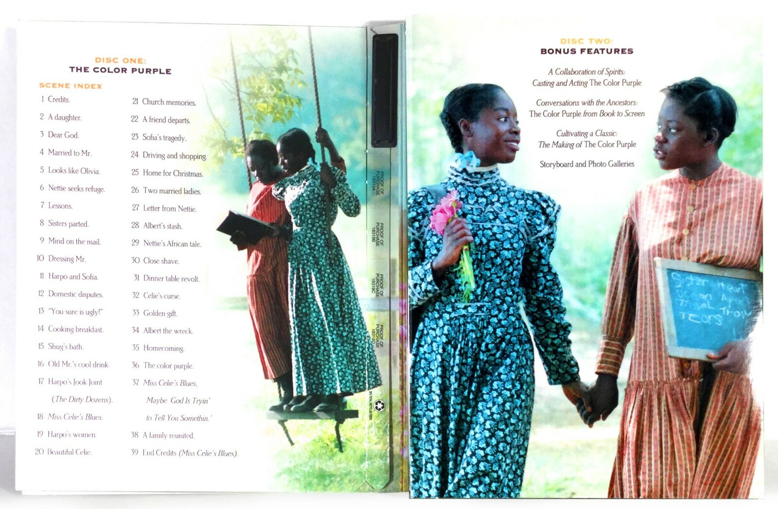 The Color Purple (2-Disc DVD, 1985, Widescreen Special Ed.) Like New !