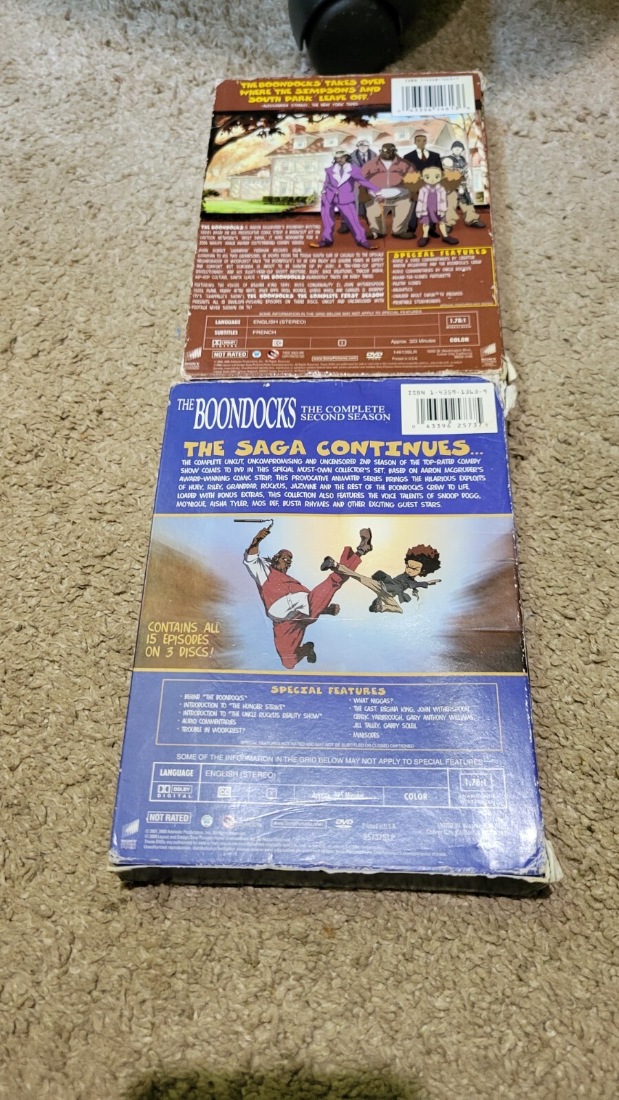 The Boondocks Seasons 1 and 2 DVD Lot