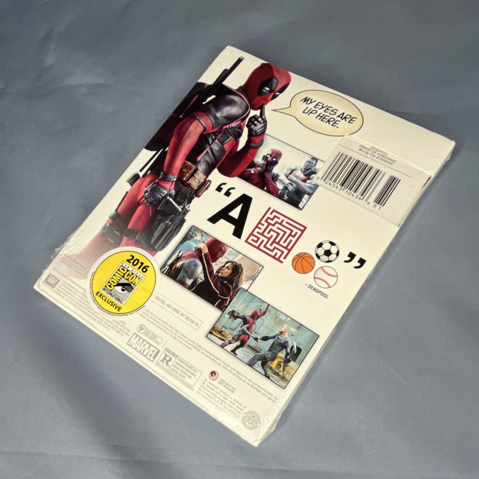 NIB RARE Marvel Deadpool Blue-ray DVD Signed Ryan Reynolds SDCC 2016 Exclusive