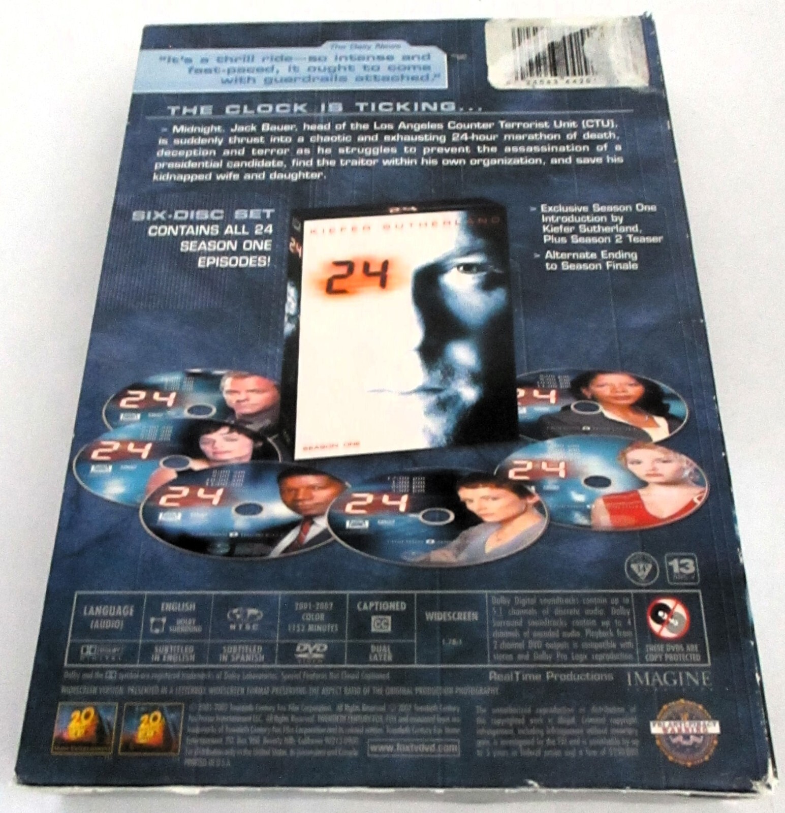 24 Kiefer Sutherland Complete TV Series Seasons 1-6 6 Season DVD Lot Fox