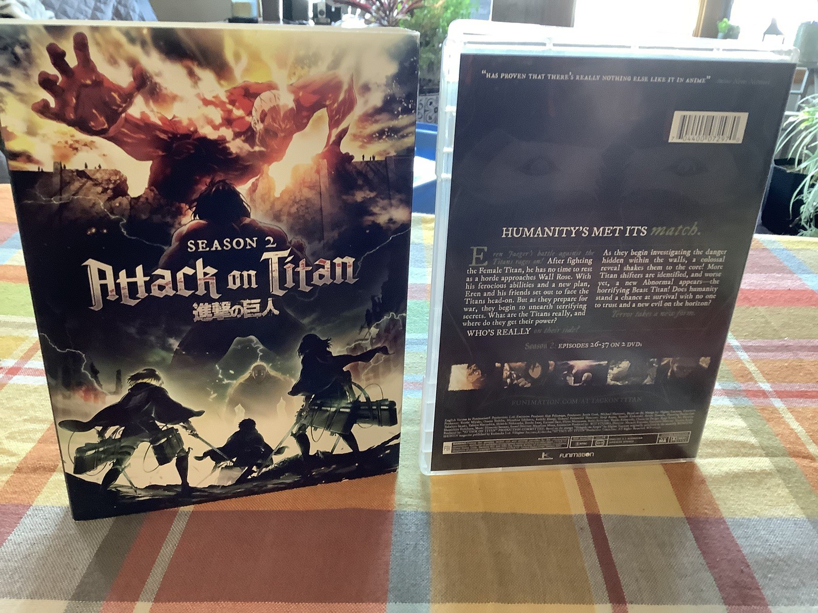 Attack on Titan: Season 2 Used DVD Anime Fun TV MA Free USA Shipping