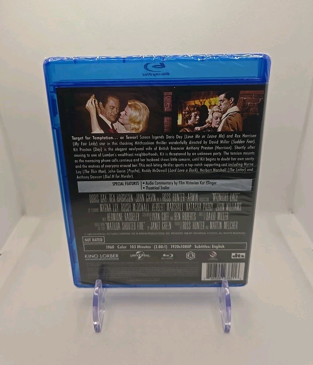 Midnight Lace (Blu-ray, 1960) Kino Lorber ~ Doris Day ~ 60s Thriller ~ NEW!