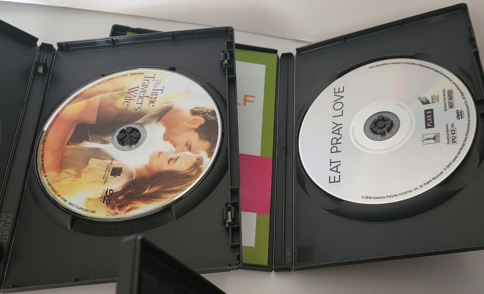 Lot of 4 Romance DVD Movies Eat Pray Love, How Do You Know, Time Traveler’s Wife