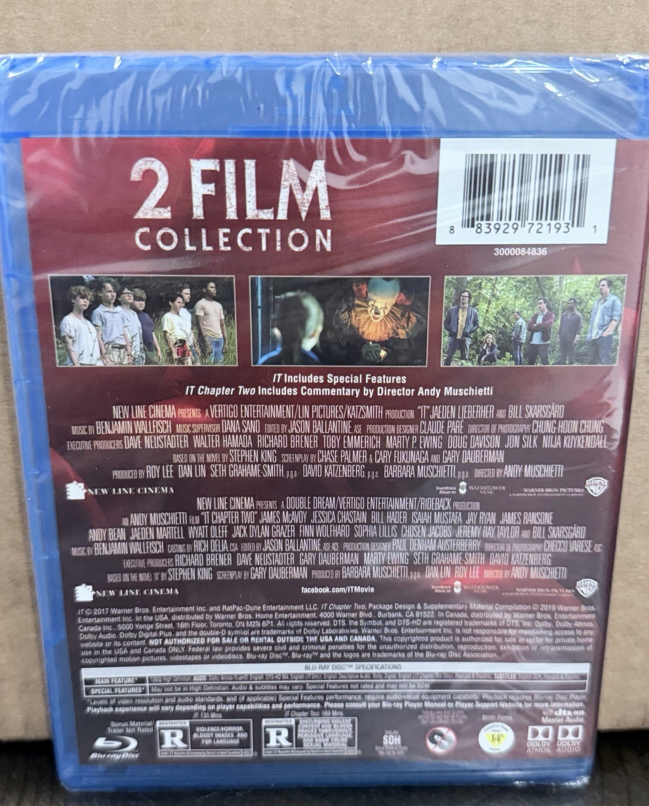 It 2-film Collection Blu-ray Bill Skarsgård NEW