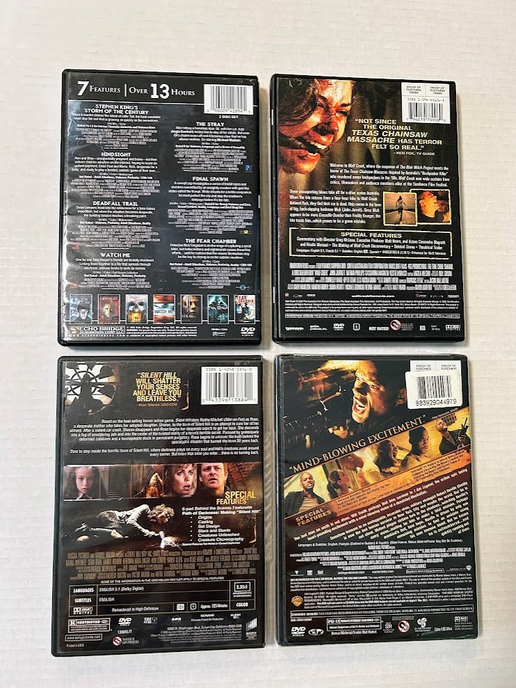 DVD Lot-02, 26 Horror Movies, A Nightmare On Elm Street, It, Walking Dead