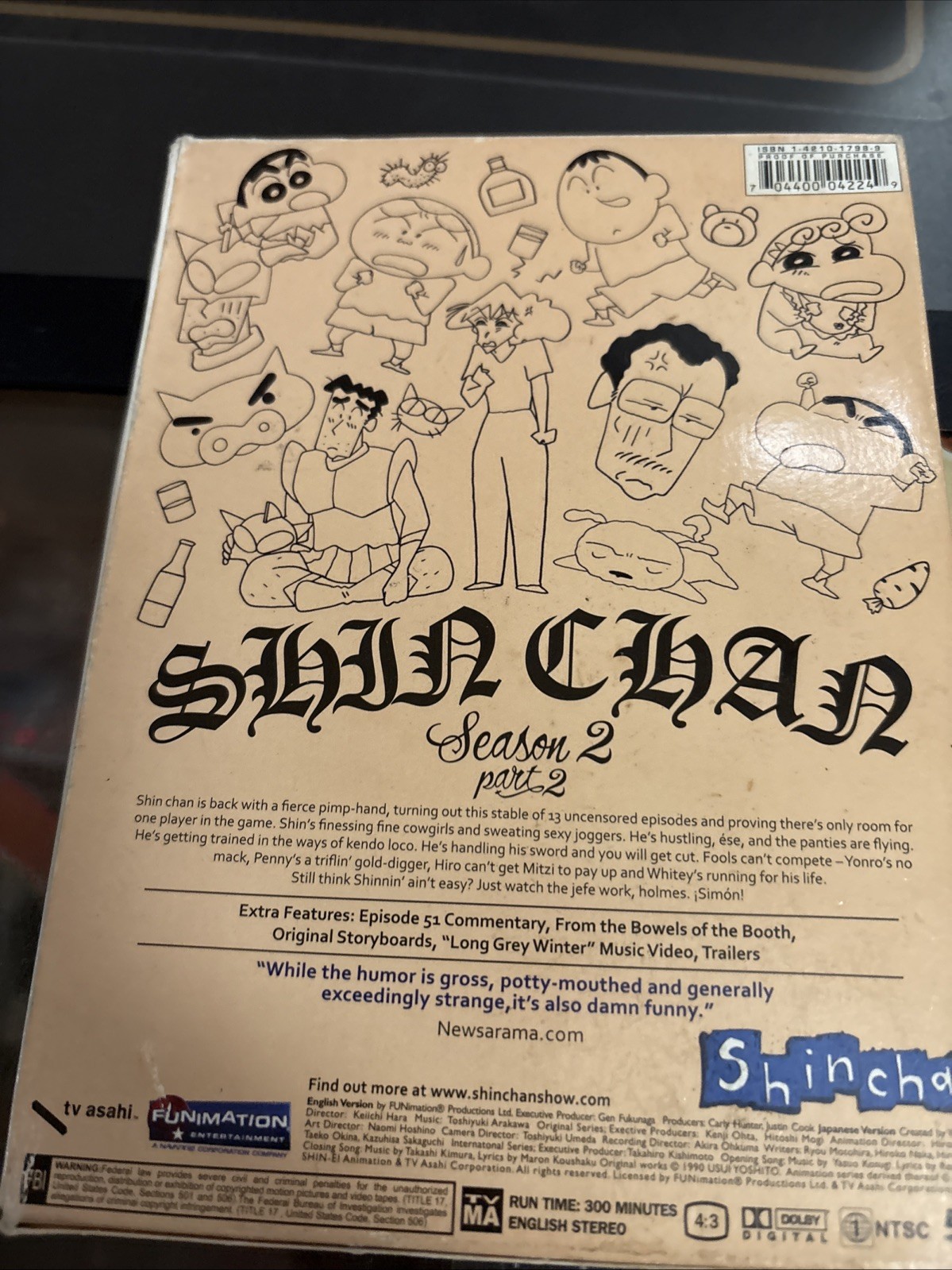 Shin Chan Season 2 Part 2Funimation TV MA 2 Disc TV Asashi Fast Shipping