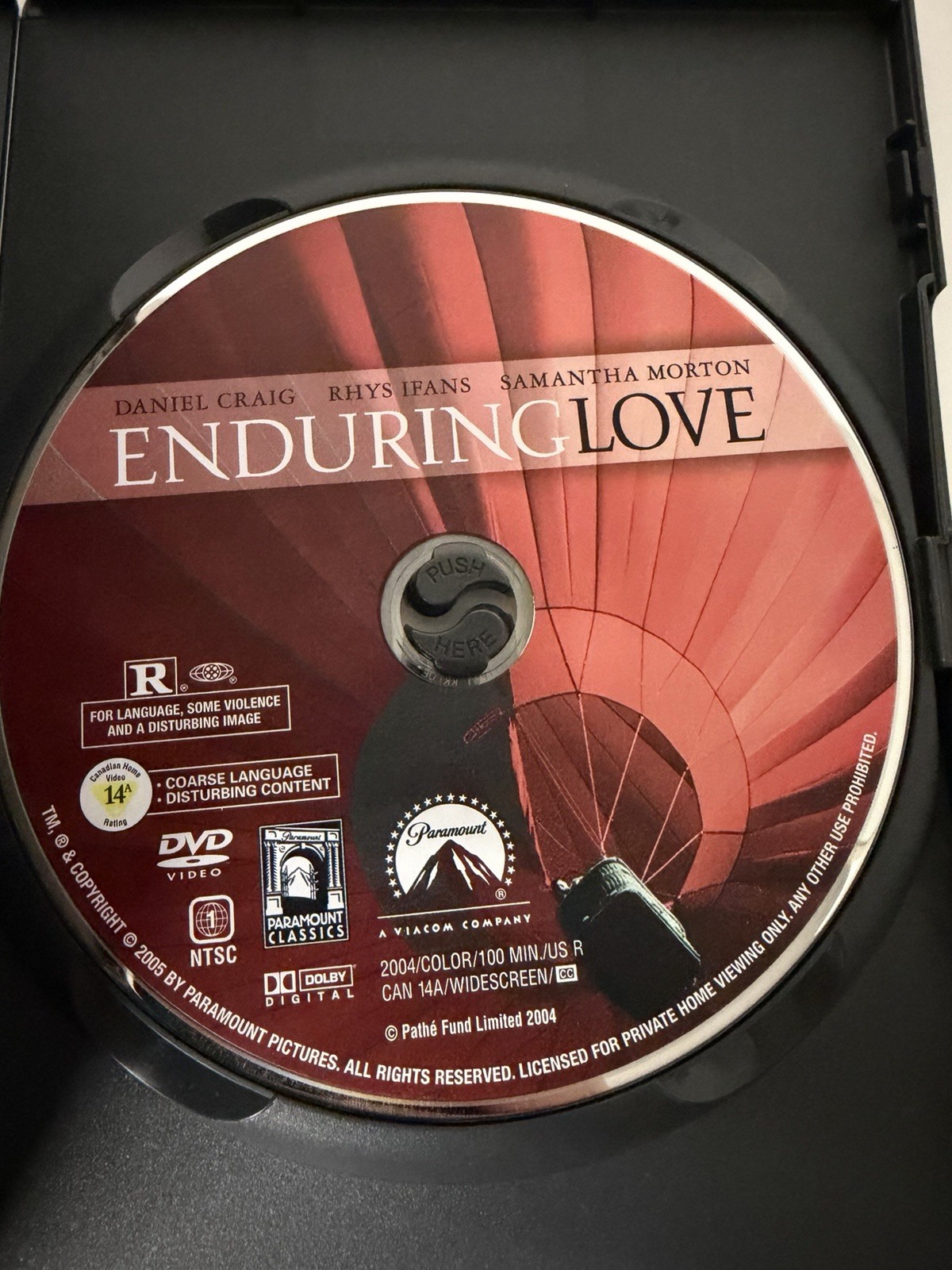 Paramount Classics Enduring Love DVD Widescreen Collection Daniel Craig Drama