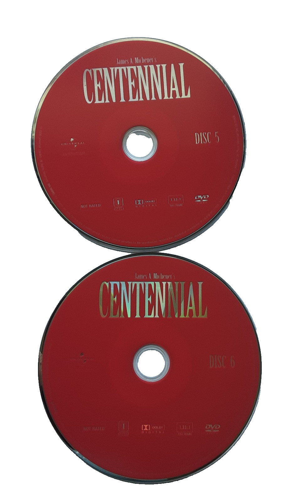 Centennial: TV mini Series (6 used DVDs only) 1978 western. Richard Chamberlain