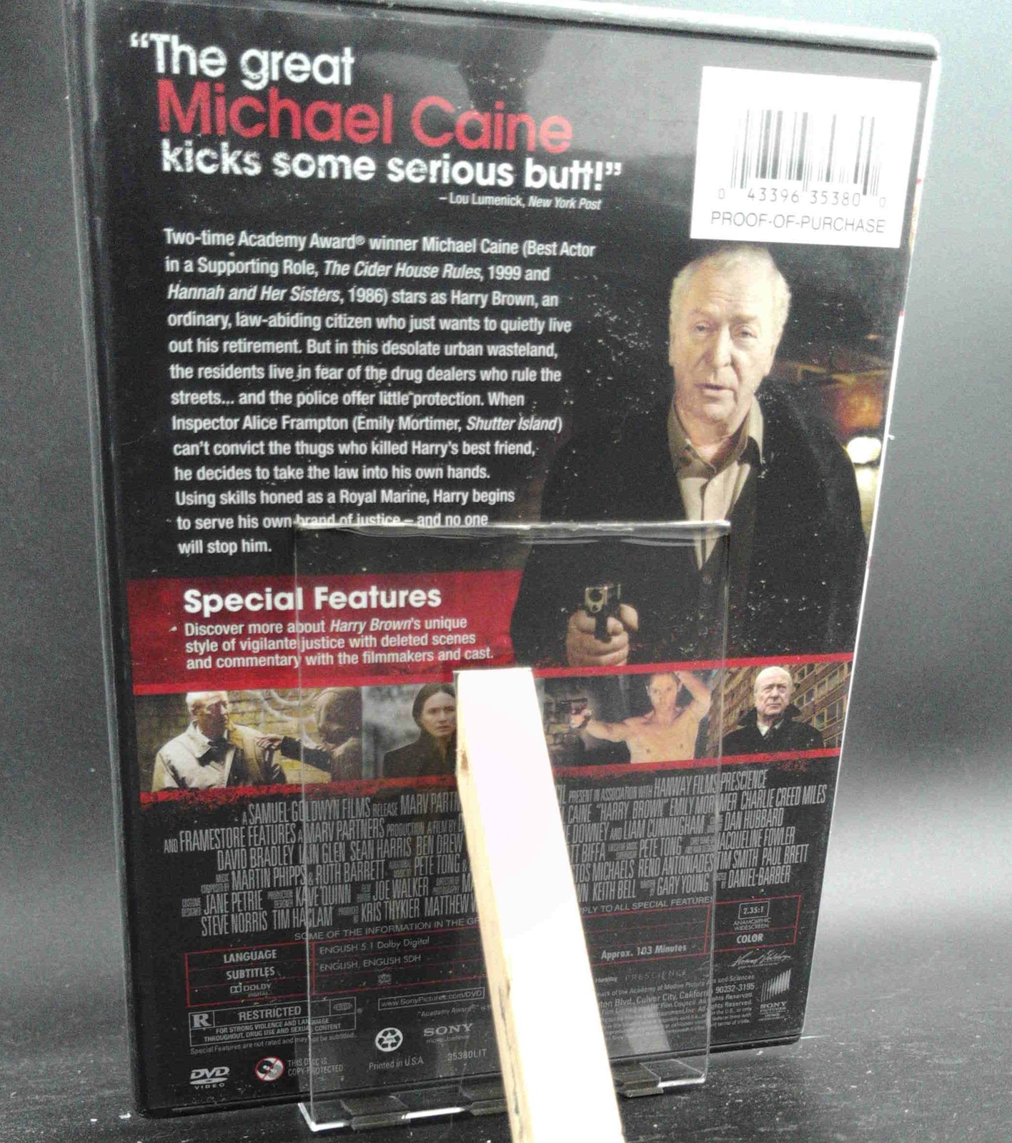 Harry Brown DVD Michael Caine Vigilante Thriller Sony Pictures Home Ent [VG]