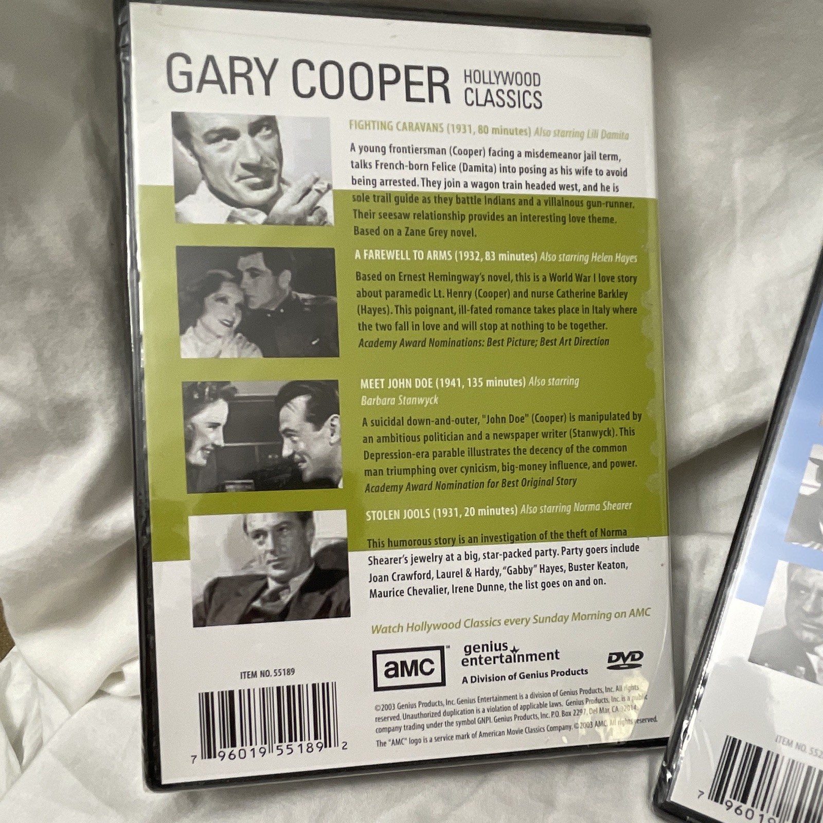 THREE different AMC Hollywood Classics DVD Lot – Cary Grant Cagney Gary Cooper
