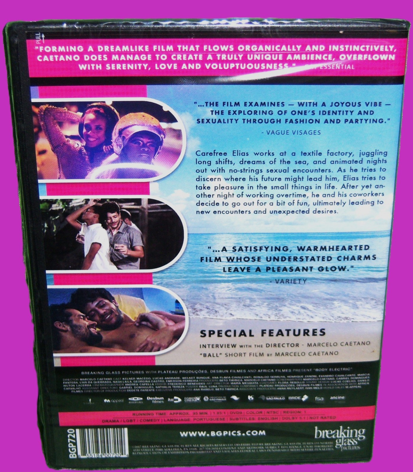 NEW BREAKING GLASS GAY THEMED BODY ELECTRIC (CORPO ELETRICO) FOREIGN MOVIE DVD