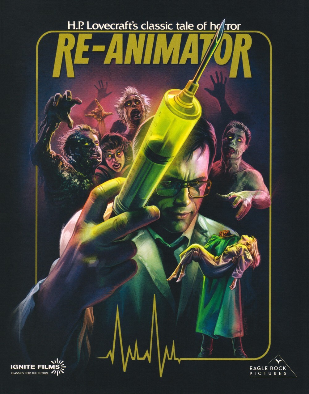 Re-Animator 4K Standard Edition UHD Blu-ray [1985] Slip Sleeve Cover – ShpNxtDay