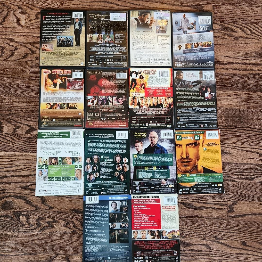 DVD Movie & TV Show Lot (14 Titles Total) – Breaking Bad Seasons 1-4 & More!