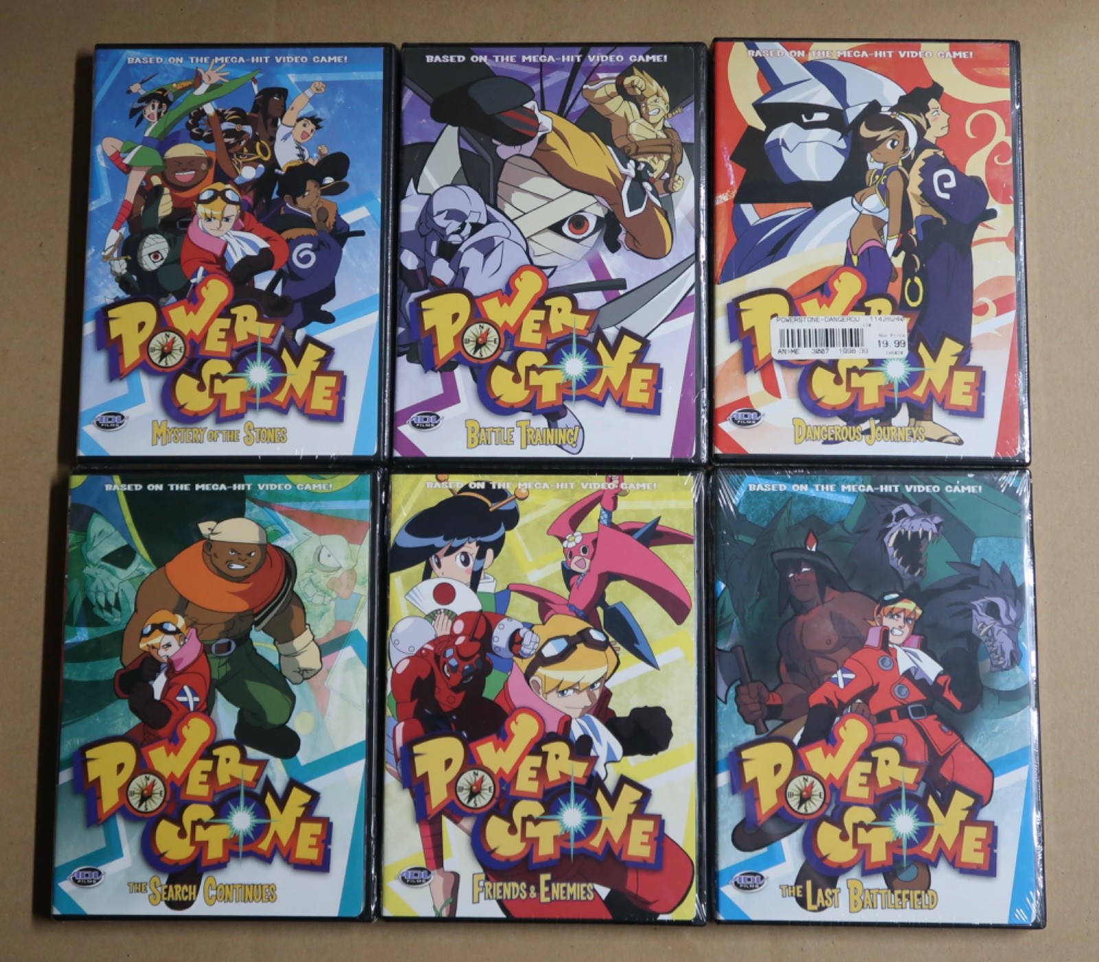Power Stone – 6 DVD Set Volume 1; 2; 3; 4; 5; 6 (DVD, 2001) Anime CAPCOM New