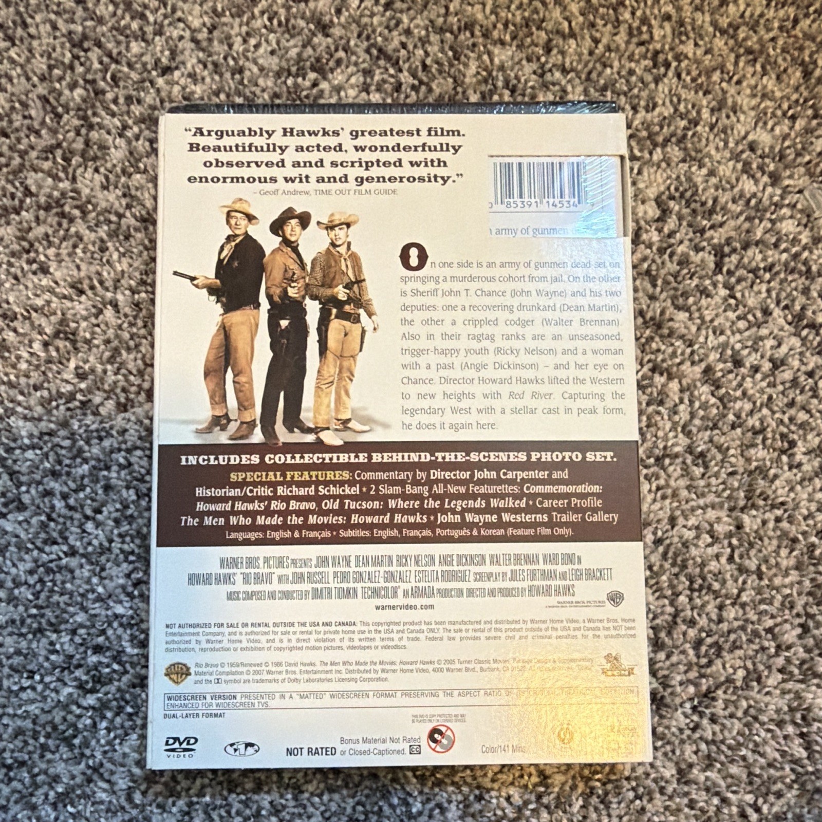 Warner Home Video Special Edition Rio Bravo DVD Widescreen Commentary NR