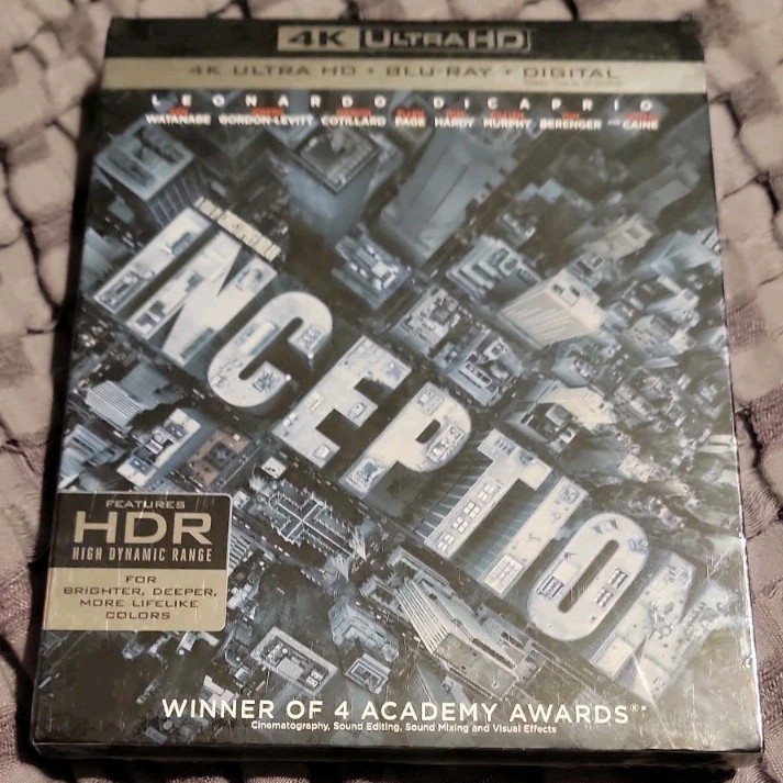 NEW Inception (4K Ultra HD, Blu-ray, 2010) w/OOP Slipcover SEALED