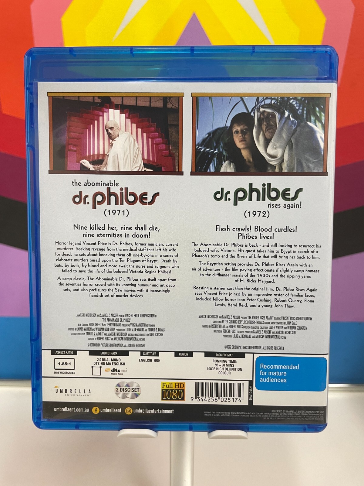The Abominable Dr Phibes / Dr Phibes Rises Again! Blu-ray Umbrella Ent