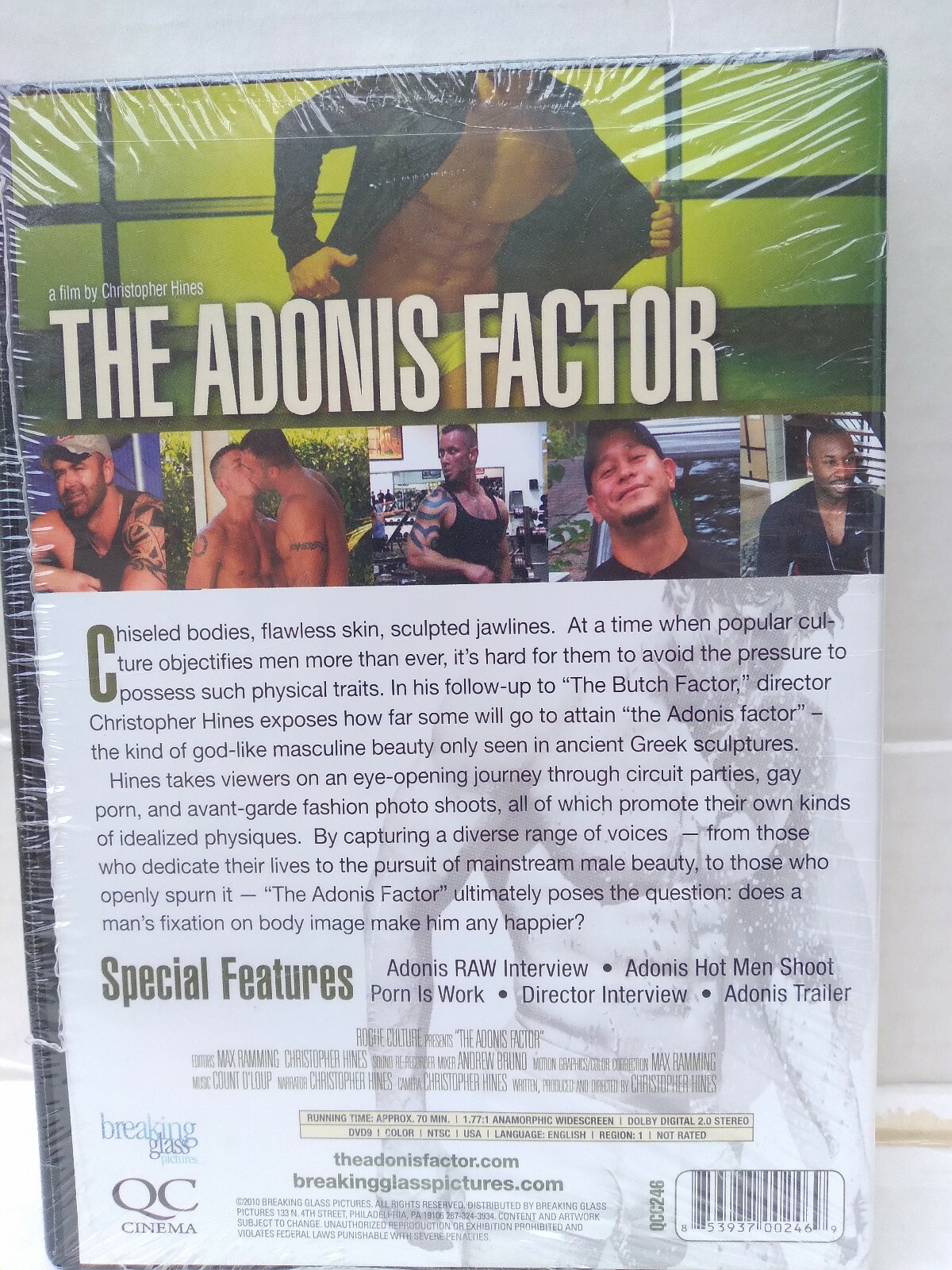 THE ADONIS FACTOR DVD NTSC 2010 Breaking Glass gay interest BRAND NEW SEALED!!