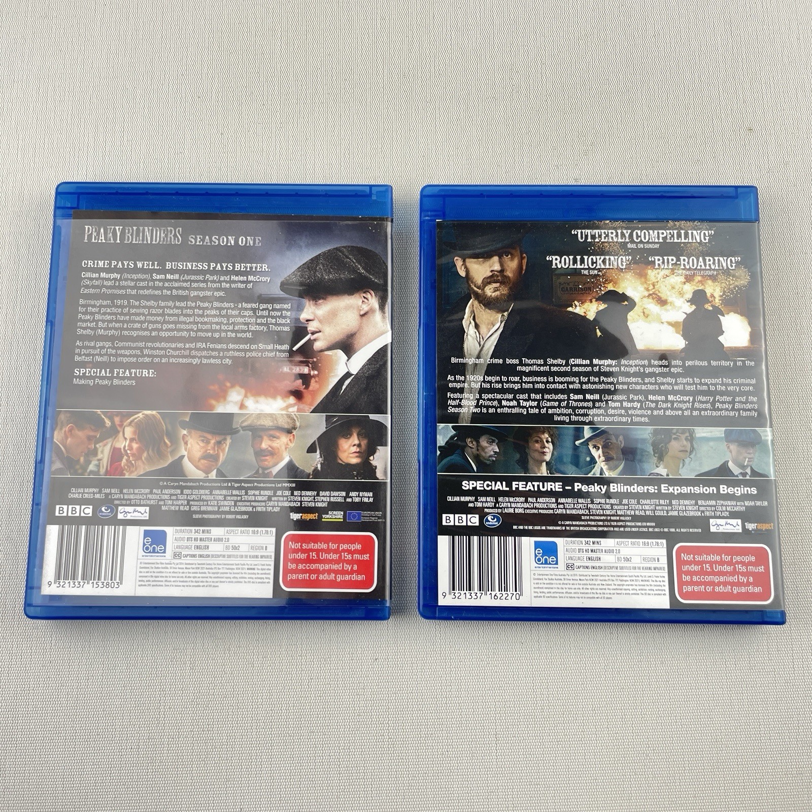 Peaky Blinders Season 1 & 2 Blu-ray