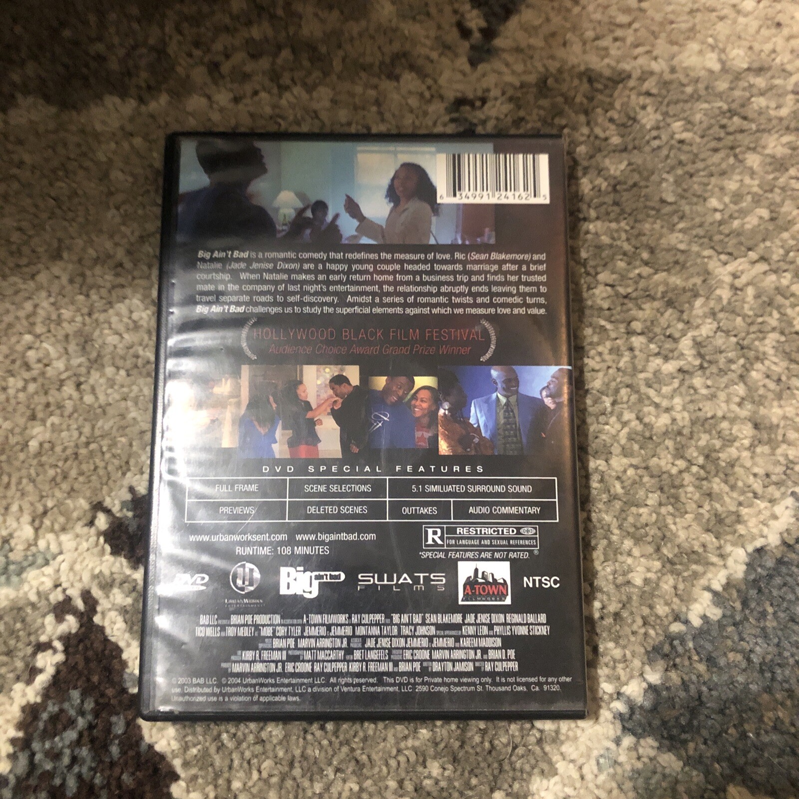Big Ain’t Bad (DVD, 2005) Seats Films Rated R 108 Minutes. Outtakes, Full Frame