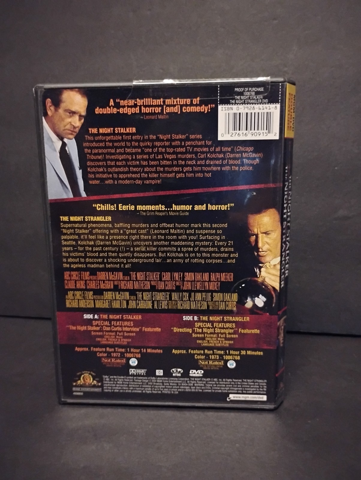 The Night Stalker /The Night Strangler (DVD, 2004) Darren McGavin RARE OOP