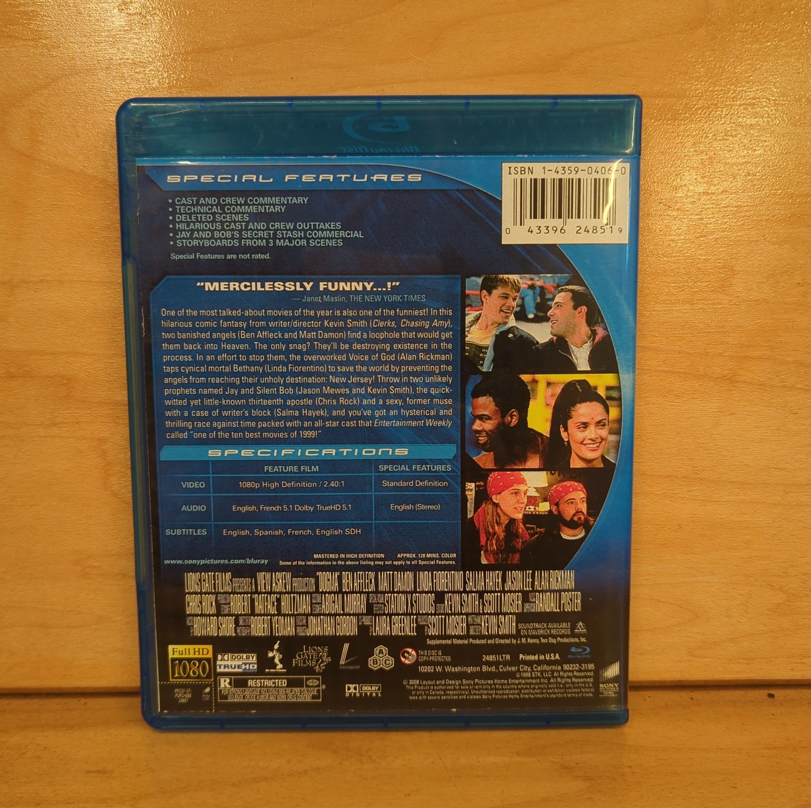 Dogma Blu-ray 2008 Ben Affleck Matt Damon Kevin Smith Like New Oop Rare