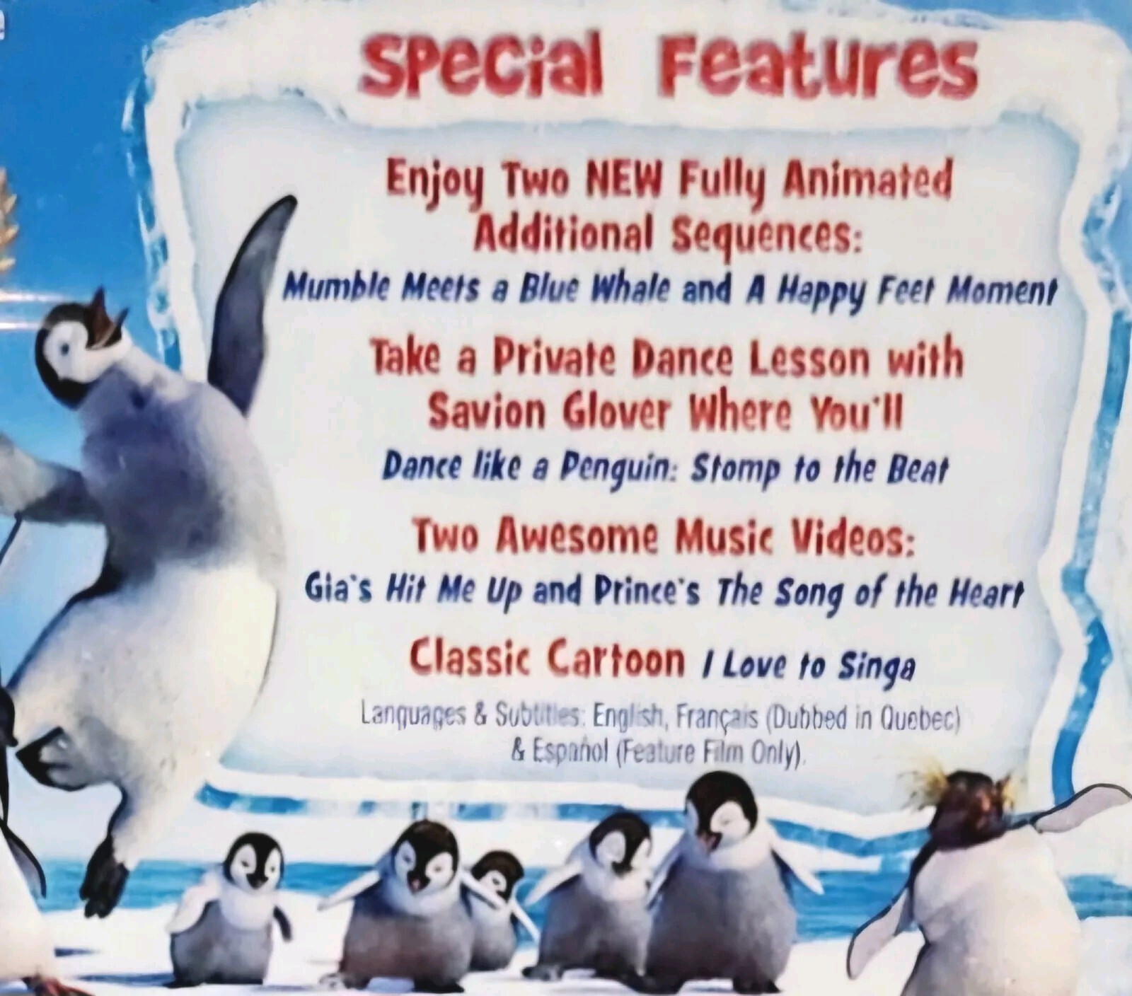 Happy Feet Family Animated Full Screen Edition (DVD, 2006), 108 Minutes, PG, New