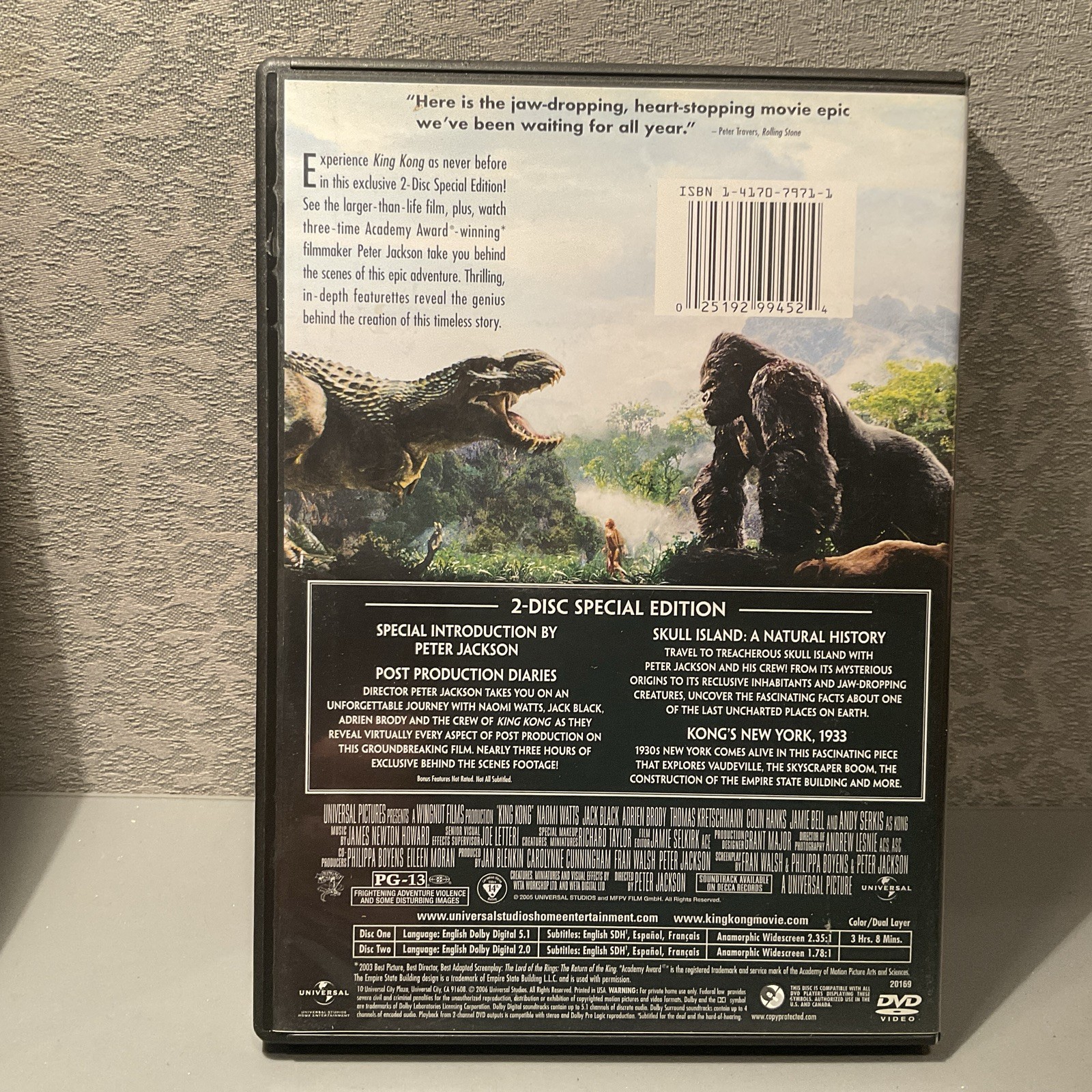 King Kong Double Feature -KK special Ed. 2 Disc Set And Kong Skull Island