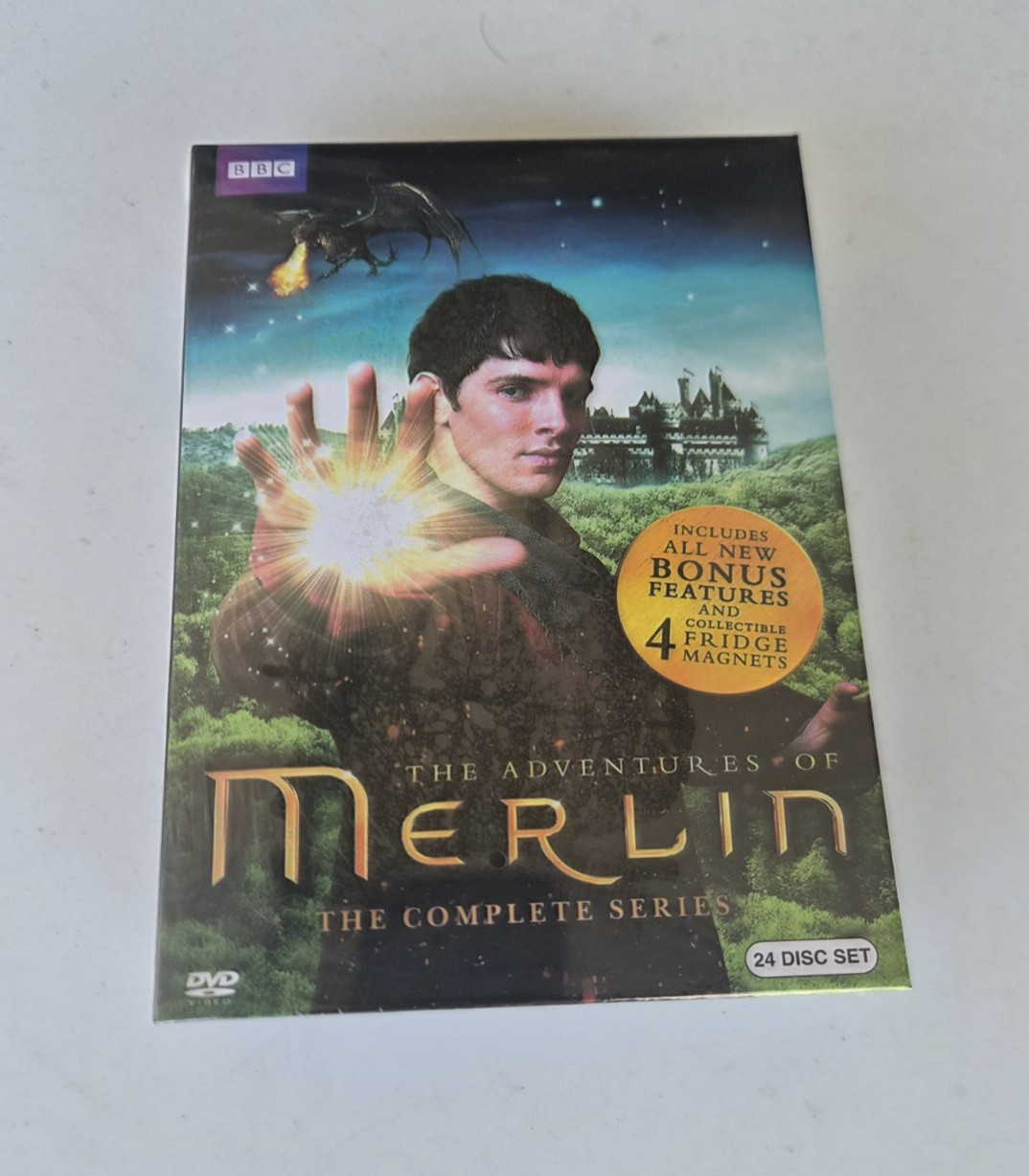 Merlin: The Complete TV Series Seasons 1-5 (DVD, 2014, 24-Disc Set) REGION 1