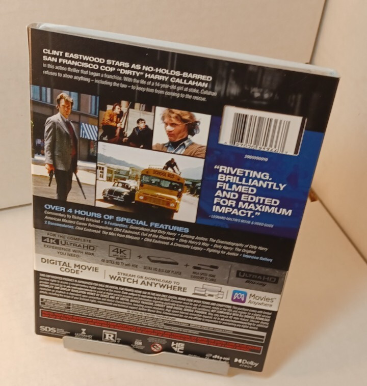 Dirty Harry 1971 (4K)-SLIPCOVER -Brand NEW (Sealed)- Shipping with Tracking